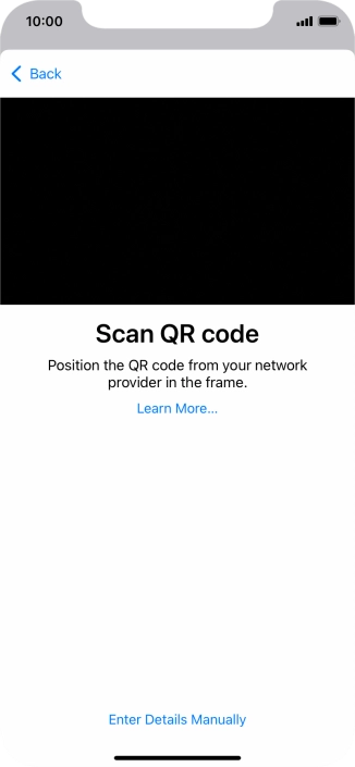 Place the QR code you've received inside the phone camera frame to scan the code. Place the QR code you've received inside the phone camera frame to scan the code.