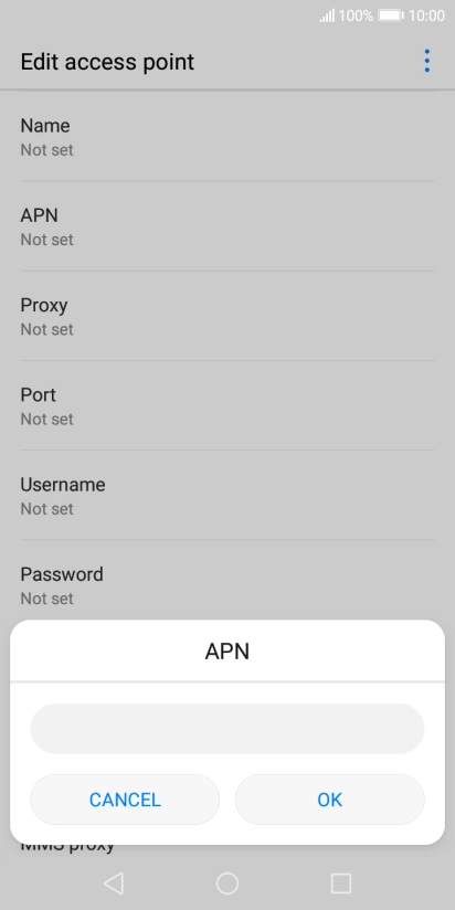 Key in live.vodafone.com and press OK. Key in live.vodafone.com and press OK.
