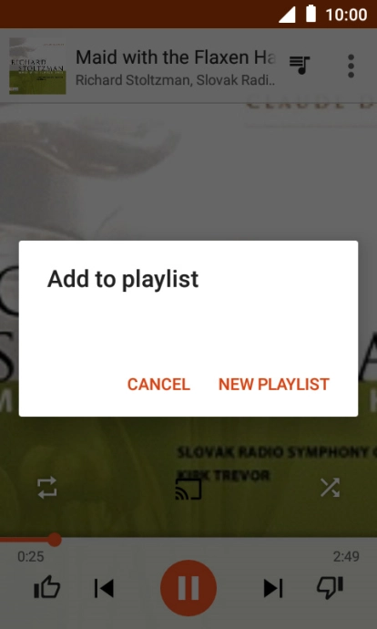 Press NEW PLAYLIST. Press NEW PLAYLIST.