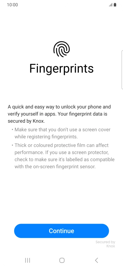 Press Continue. Press Continue.