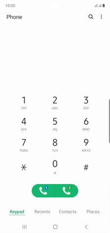 Press the menu icon. Press the menu icon.