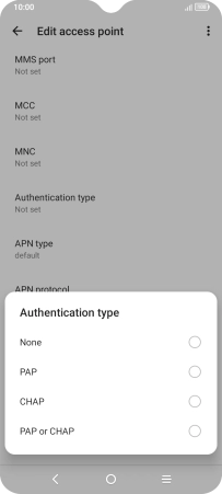 Press PAP. Press PAP.