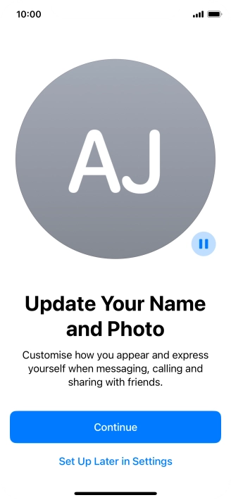 Press Continue. Press Continue.