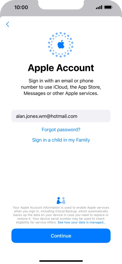 Press Continue. Press Continue.