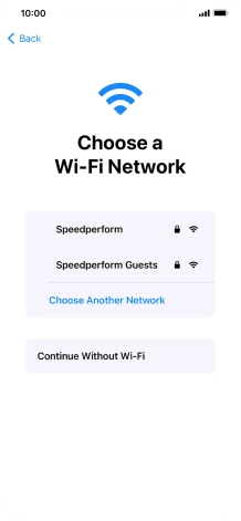 Press the required Wi-Fi network. Press the required Wi-Fi network.