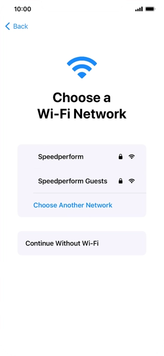Press the required Wi-Fi network. Press the required Wi-Fi network.