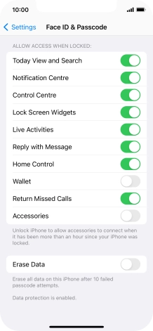 Press the indicator next to Press the indicator next to