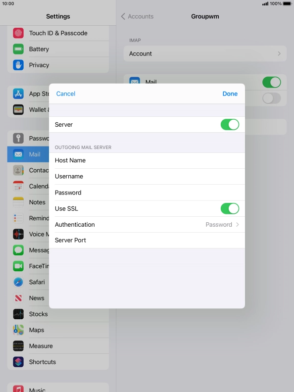 Press the indicator next to Press the indicator next to