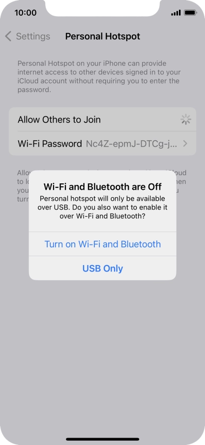 If Wi-Fi is turned off, press Turn on Wi-Fi and Bluetooth. If Wi-Fi is turned off, press Turn on Wi-Fi and Bluetooth.