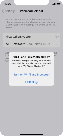 If Wi-Fi is turned off, press Turn on Wi-Fi and Bluetooth. If Wi-Fi is turned off, press Turn on Wi-Fi and Bluetooth.