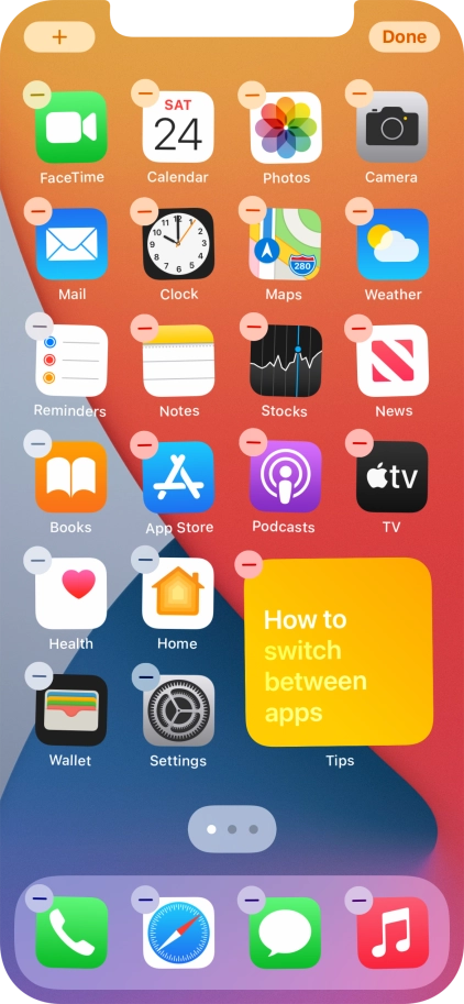 Press Done. Press Done.