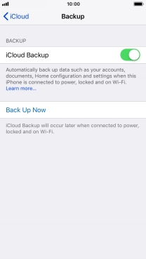 Press Back Up Now and wait while the phone memory is backed up. Press Back Up Now and wait while the phone memory is backed up.