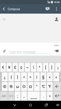 Press ABC to return to text input. Press ABC to return to text input.