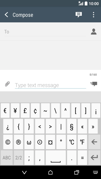 Press ABC to return to text input. Press ABC to return to text input.