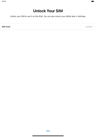 Press SIM Card. Press SIM Card.