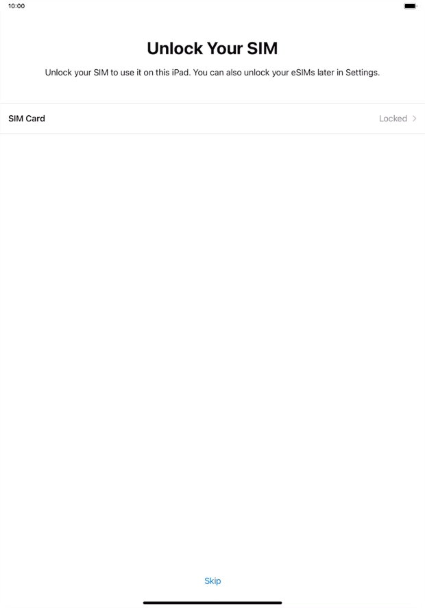Press SIM Card. Press SIM Card.
