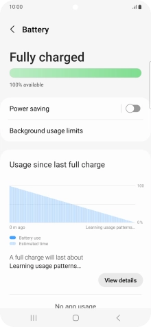 Press Power saving. Press Power saving.