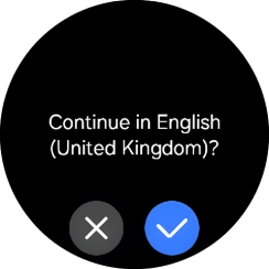 Press the confirm icon. Press the confirm icon.