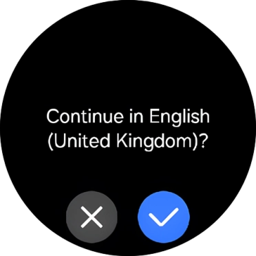 Press the confirm icon. Press the confirm icon.