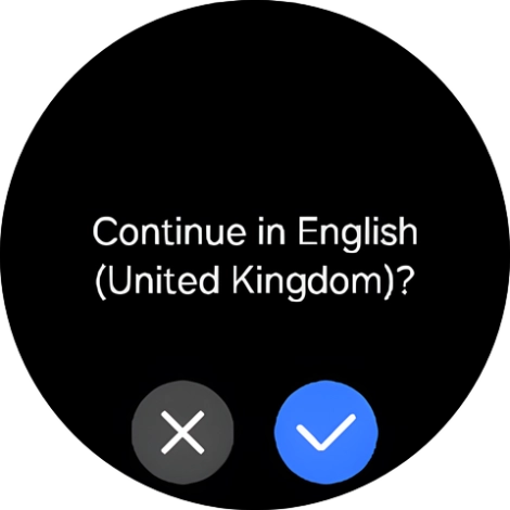 Press the confirm icon. Press the confirm icon.