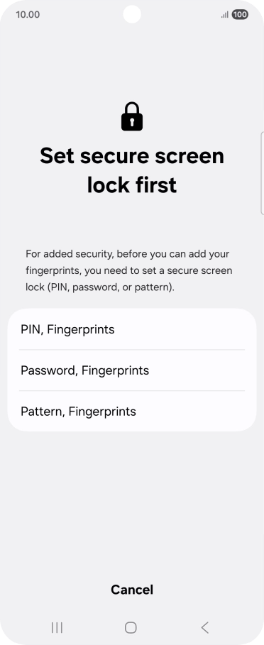 Press the required phone lock code and follow the instructions on the screen to create an additional phone lock code. Press the required phone lock code and follow the instructions on the screen to create an additional phone lock code.