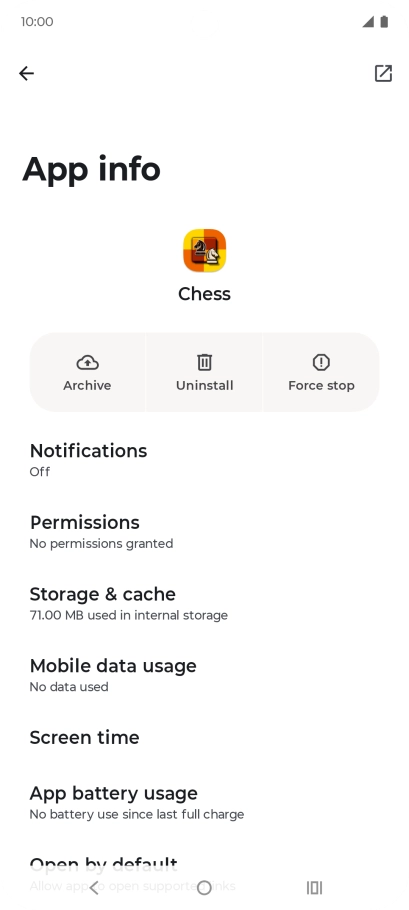 Press Storage & cache. Press Storage & cache.