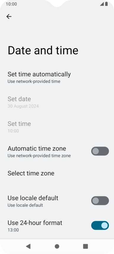 Press the indicator next to Press the indicator next to