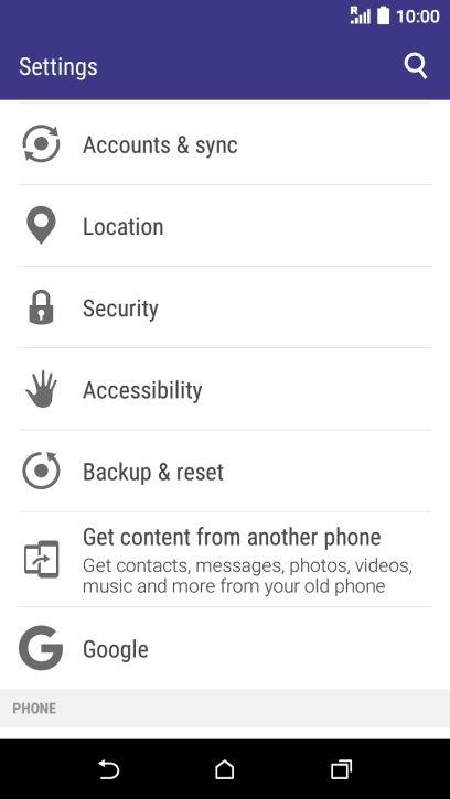Press Backup & reset. Press Backup & reset.