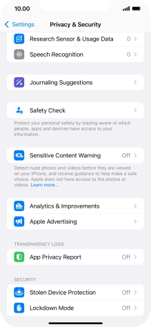 Press App Privacy Report. Press App Privacy Report.
