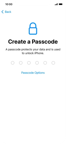 Press Passcode Options. Press Passcode Options.