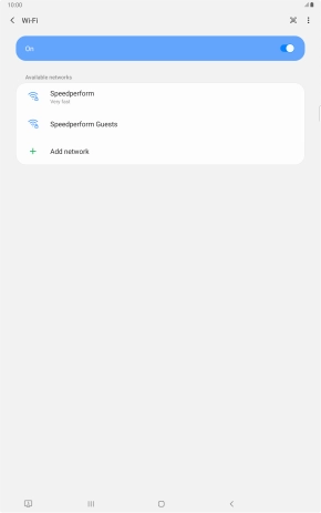 Press the required Wi-Fi network. Press the required Wi-Fi network.