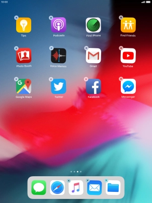 Press the delete icon. Press the delete icon.