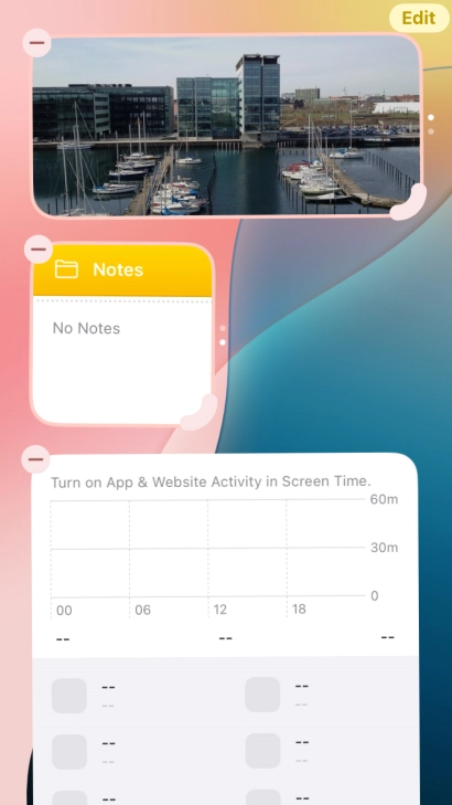 Press the Home key. Press the Home key.