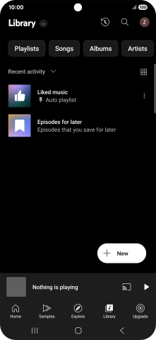 Press the drop down list. Press the drop down list.