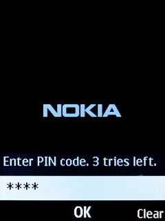 If you're asked to key in your PIN, do so and press the Navigation key. If you're asked to key in your PIN, do so and press the Navigation key.