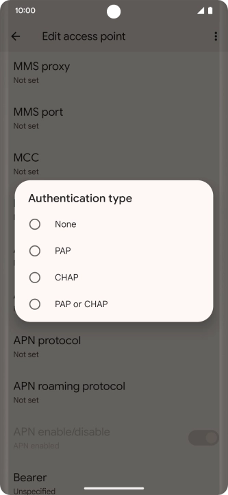 Press PAP. Press PAP.