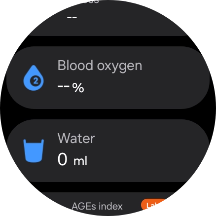 Press Blood oxygen. Press Blood oxygen.