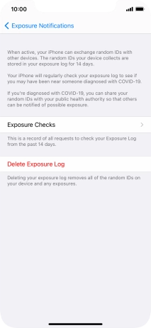 Press Delete Exposure Log. Press Delete Exposure Log.
