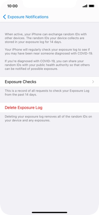 Press Delete Exposure Log. Press Delete Exposure Log.