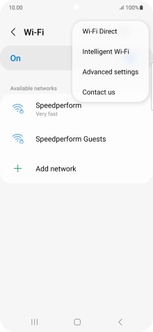 Press Intelligent Wi-Fi. Press Intelligent Wi-Fi.