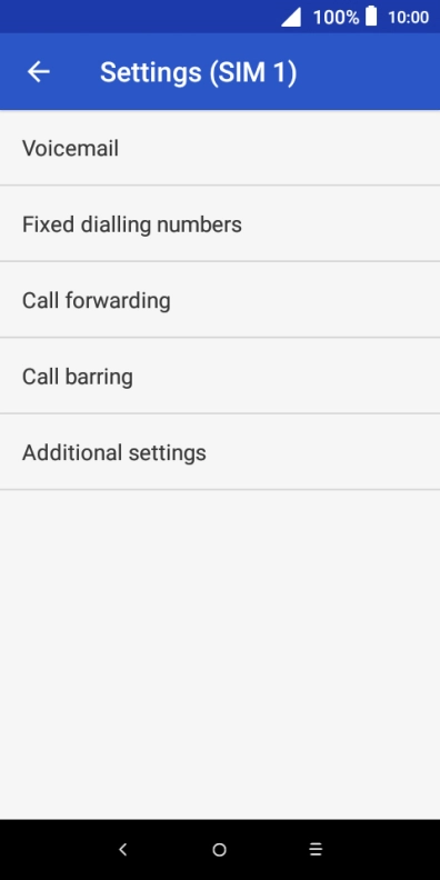 Press Call barring. Press Call barring.