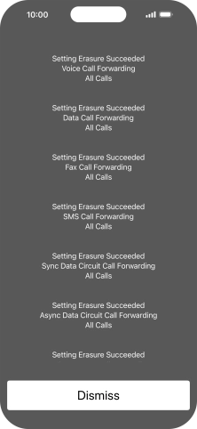 Press Dismiss. Press Dismiss.