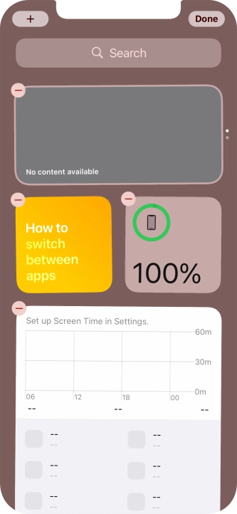 Press the add icon. Press the add icon.