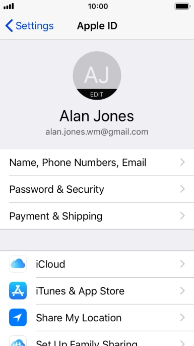 Press iCloud. Press iCloud.