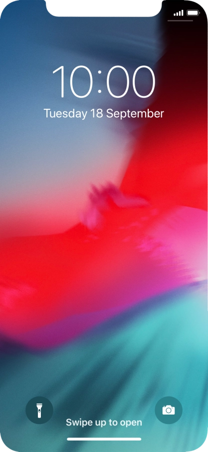 Slide your finger upwards starting from the bottom of the screen. Slide your finger upwards starting from the bottom of the screen.