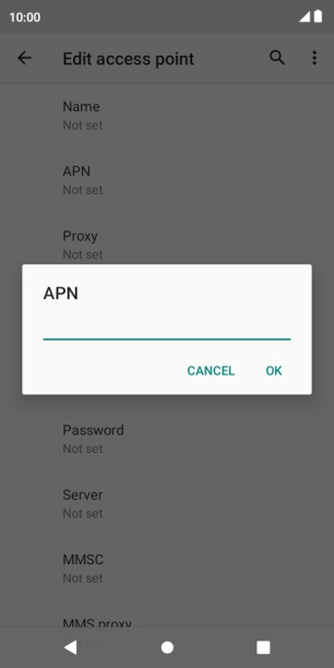 Key in live.vodafone.com and press OK. Key in live.vodafone.com and press OK.