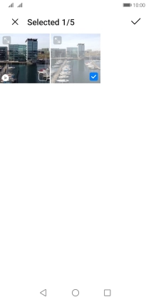 Press the confirm icon. Press the confirm icon.