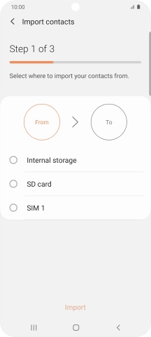 Press the name of the SIM. Press the name of the SIM.