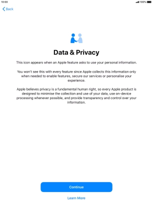 Press Continue. Press Continue.