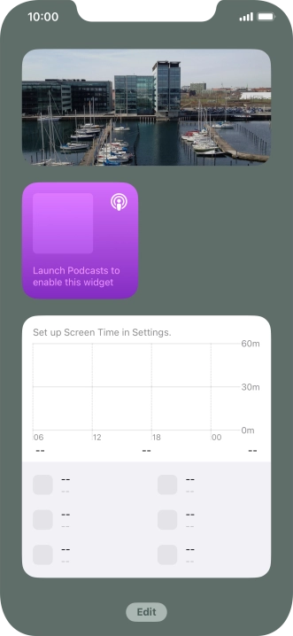 Press and hold the required Widget Stack. Press and hold the required Widget Stack.